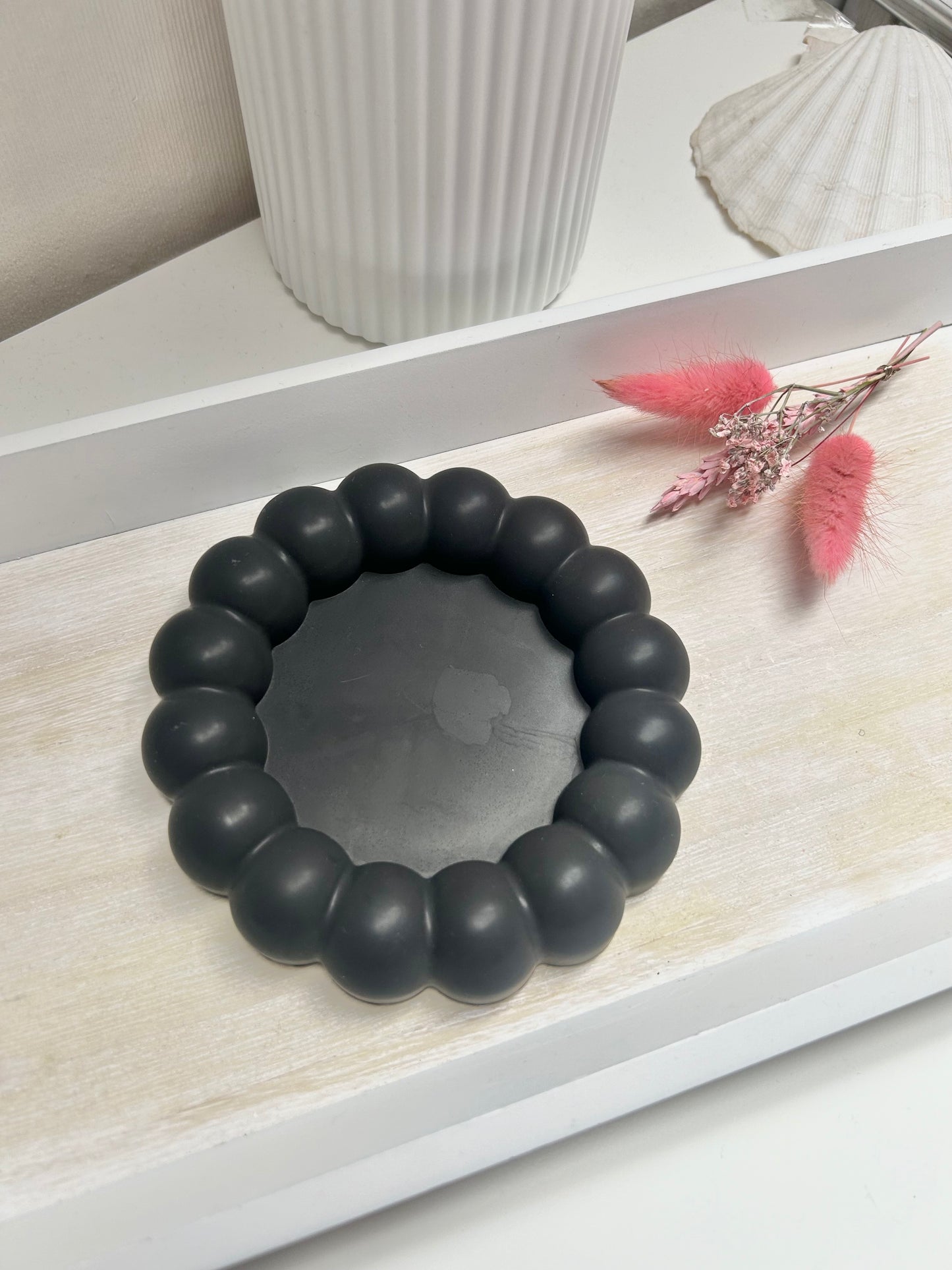 Beautiful Raysin "Blackie Bubble-Untersetzer" Große Bubbles