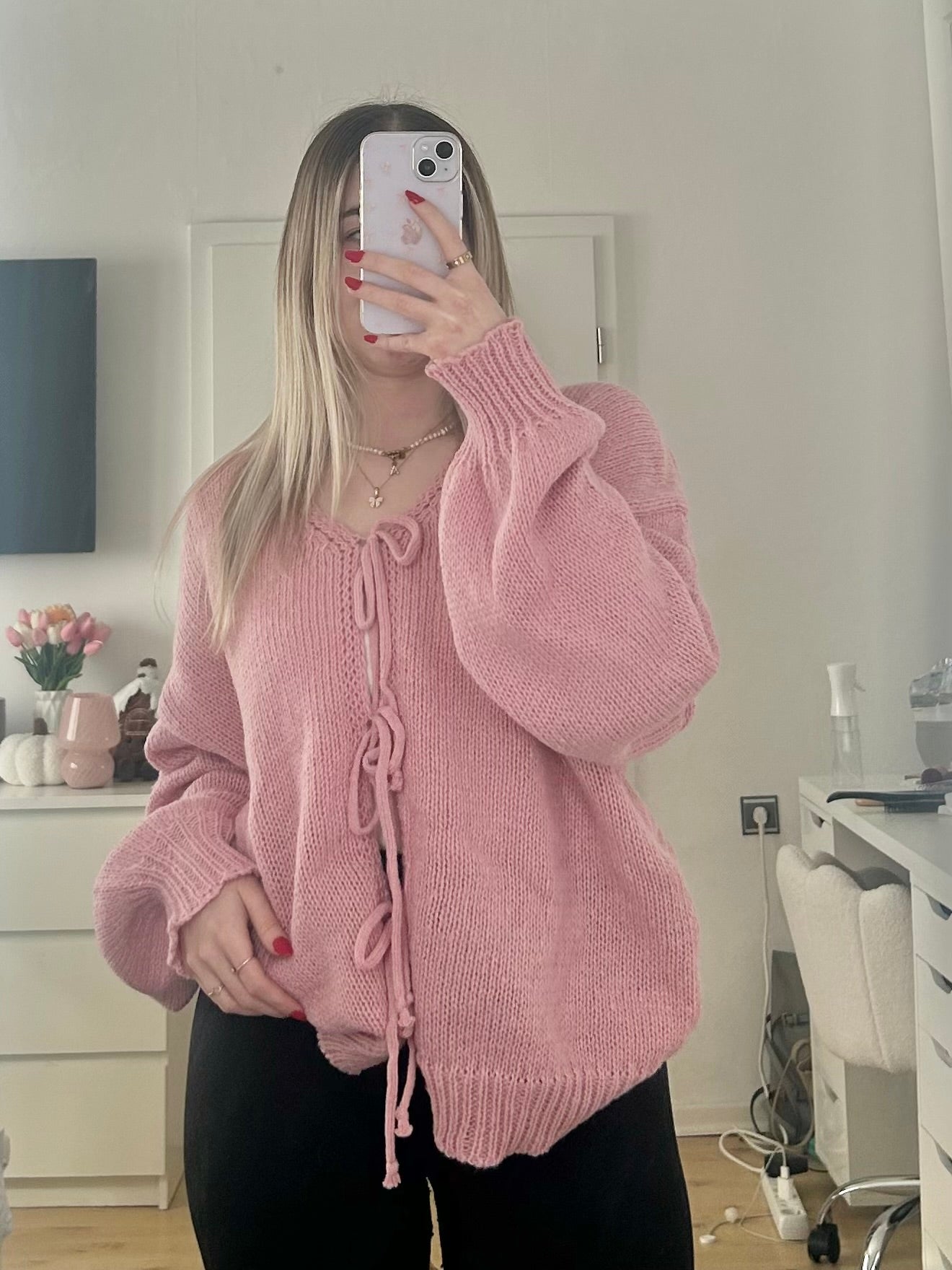 Strickjacke Cardigan "Dünner Schleifi"