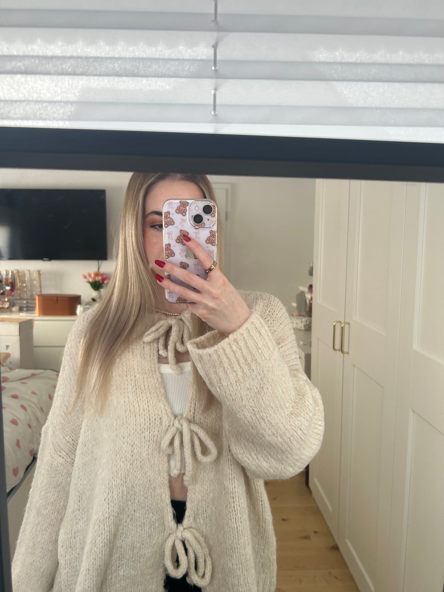 Strickjacke Cardigan "Wollig Schleifi"