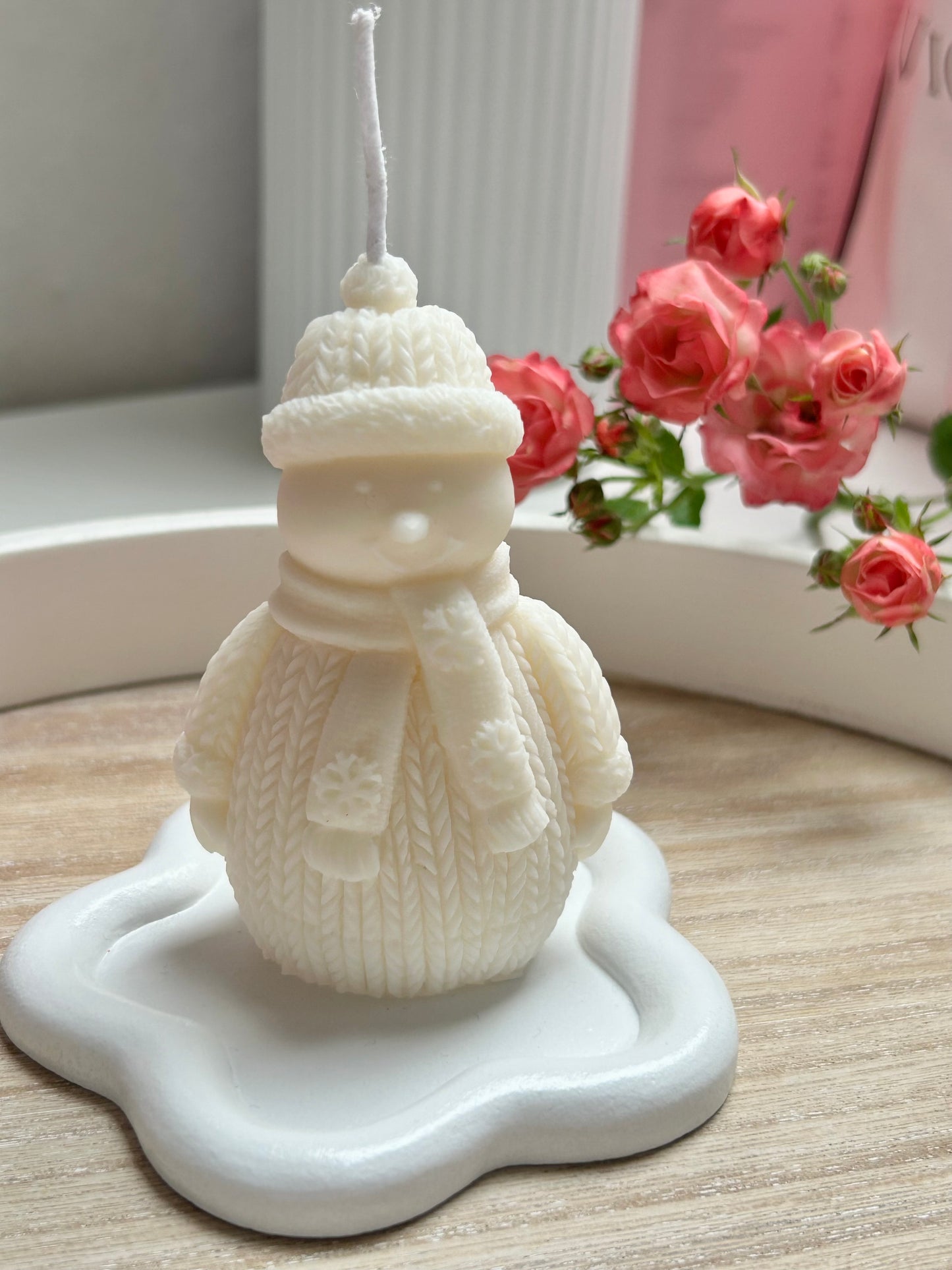 Aesthetic Kerze "Schneemann"