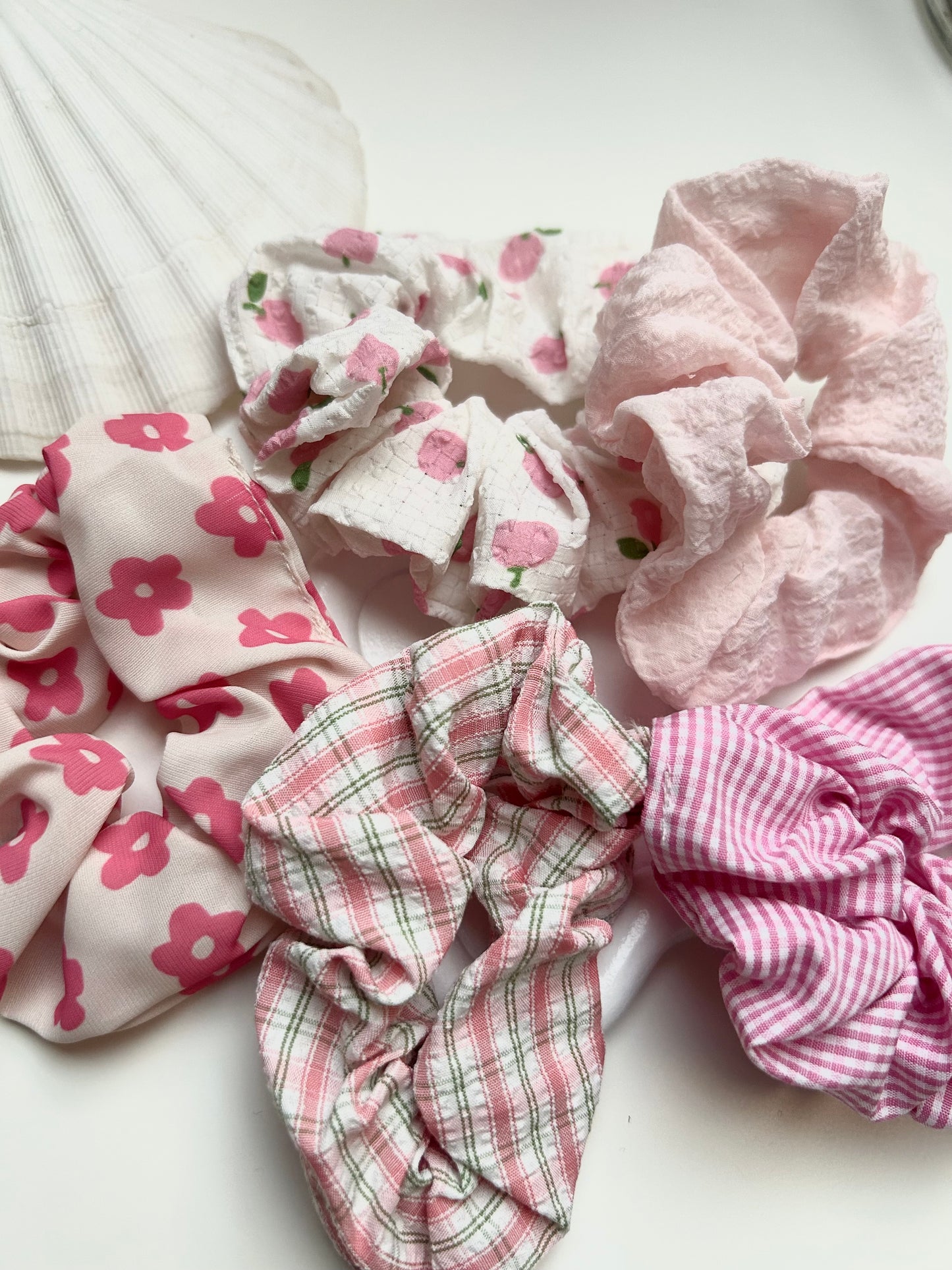 Scrunchies pink 5er Set