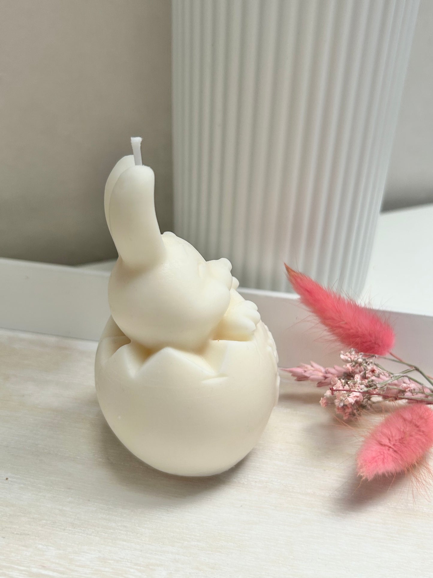 Aesthetic Kerze "Happy Easter Hase"