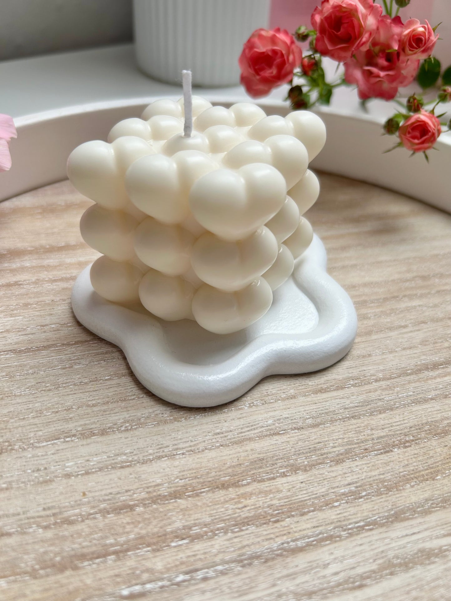 Aesthetic Kerze "große Heart Bubble"
