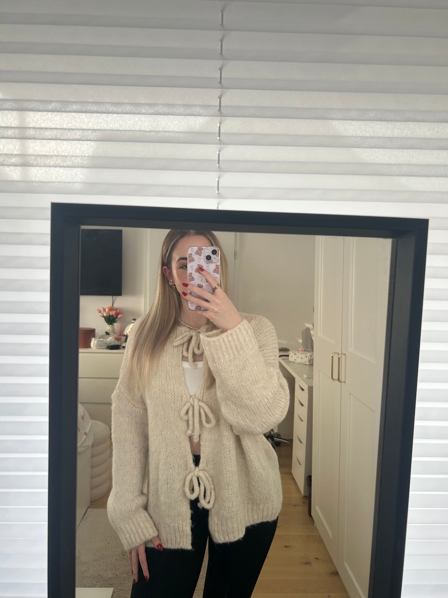 Strickjacke Cardigan "Wollig Schleifi"