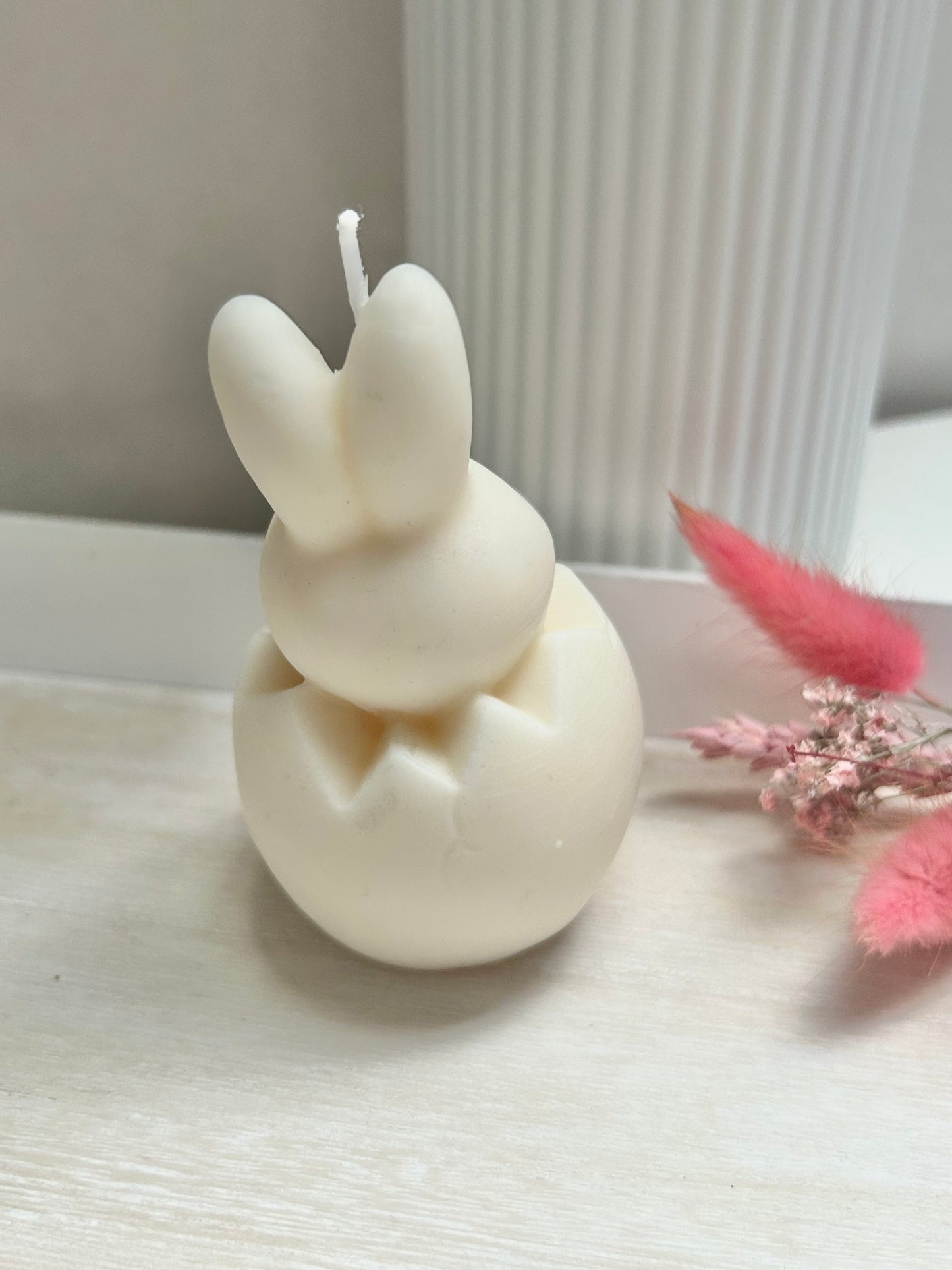 Aesthetic Kerze "Happy Easter Hase"