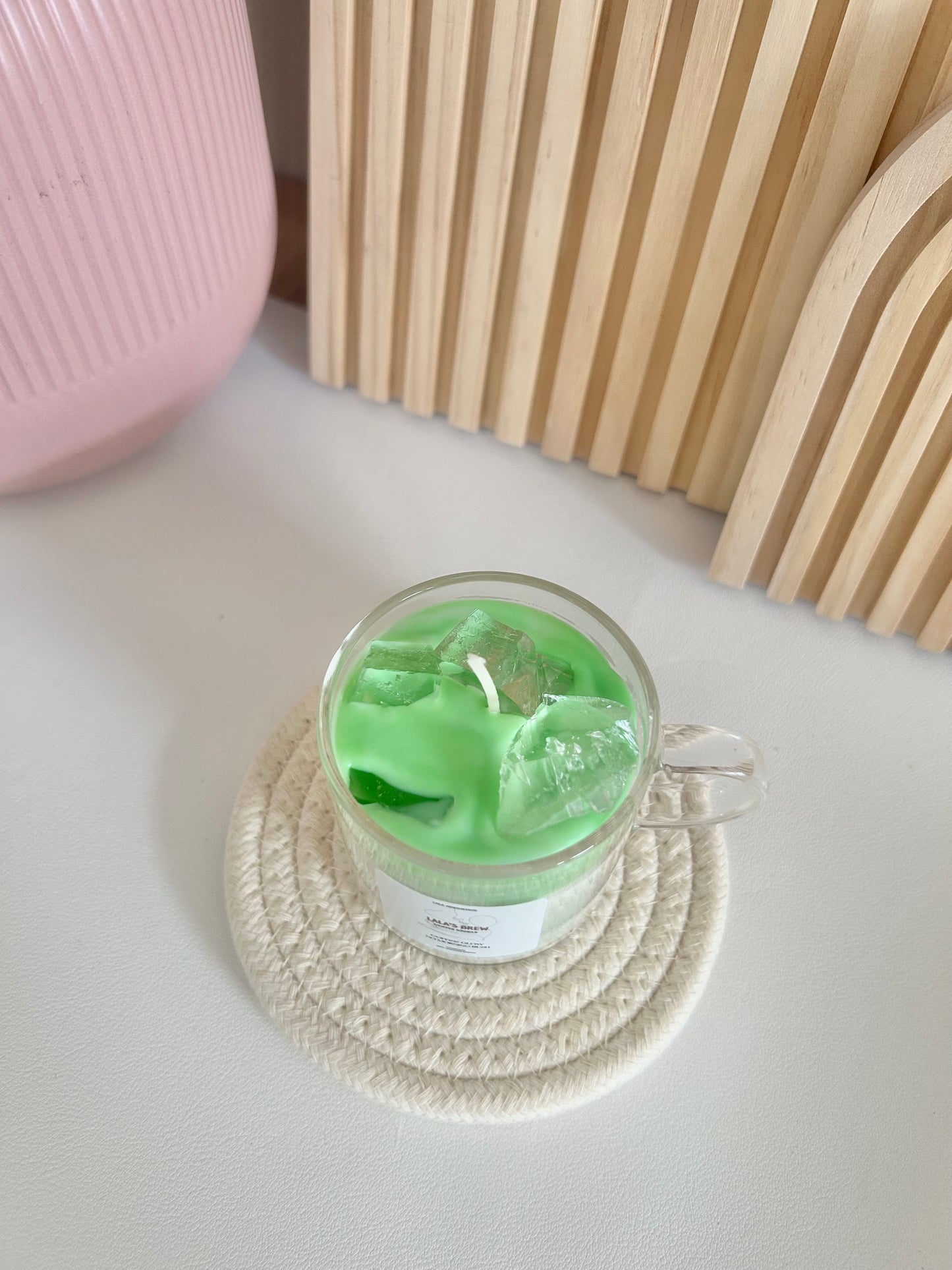 Aesthetic Kerze Lala's Brew Mini "Iced Matcha Latte"