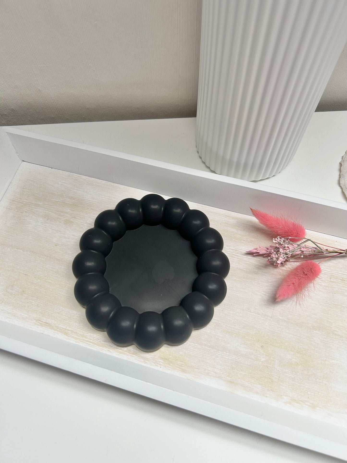 Beautiful Raysin "Blackie Bubble-Untersetzer" Große Bubbles