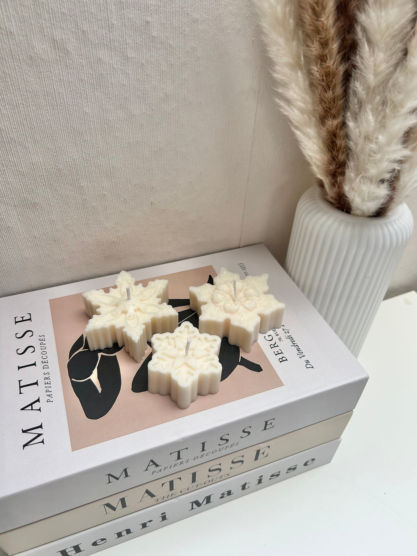 Aesthetic Kerze "Schneeflocke Set"