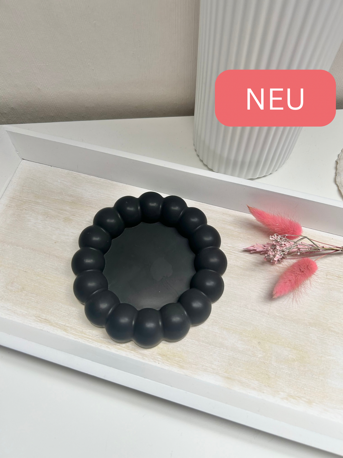 Beautiful Raysin "Blackie Bubble-Untersetzer" Große Bubbles