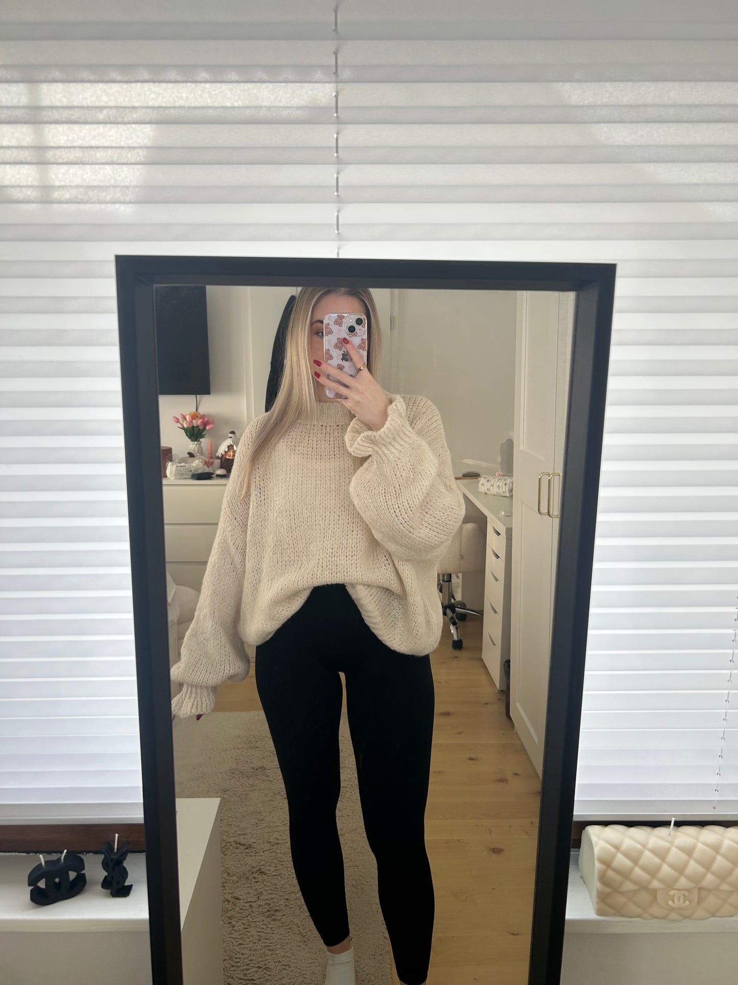 Strickpullover Trompetenärmel "Alina"