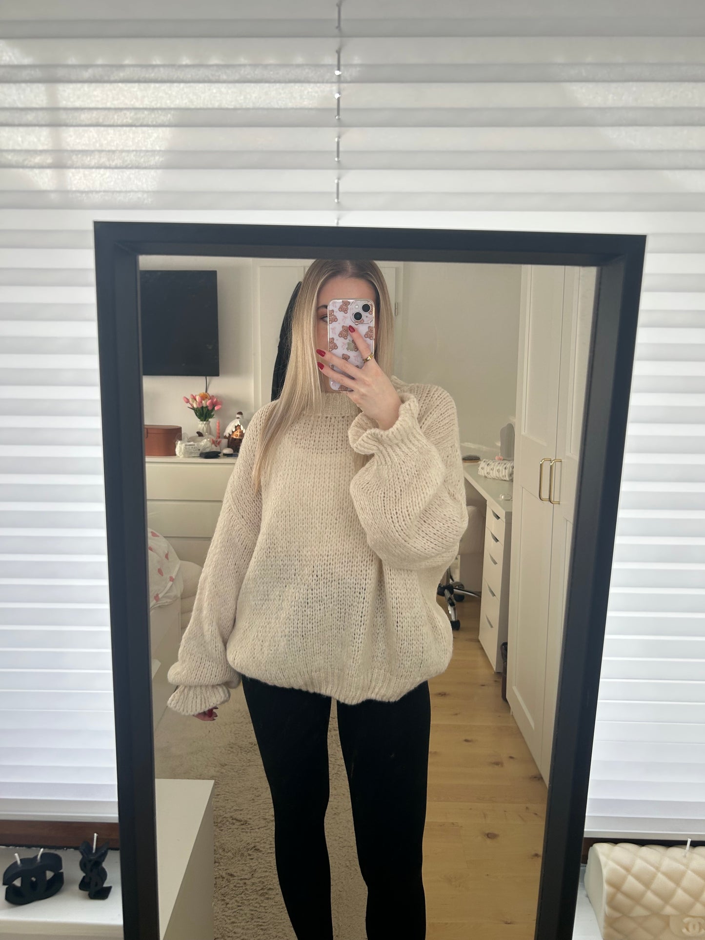 Strickpullover Trompetenärmel "Alina"