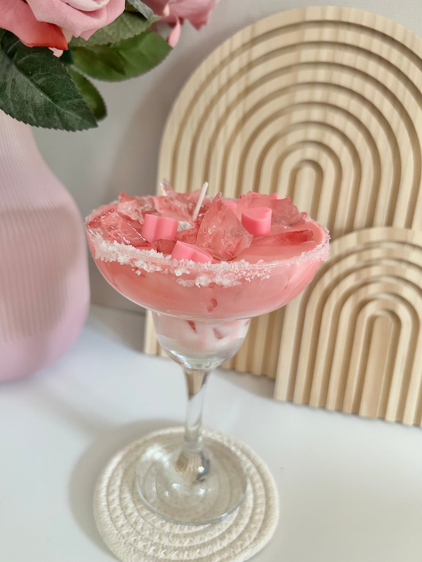 Aesthetic Cocktail Kerze "Pink Lover"