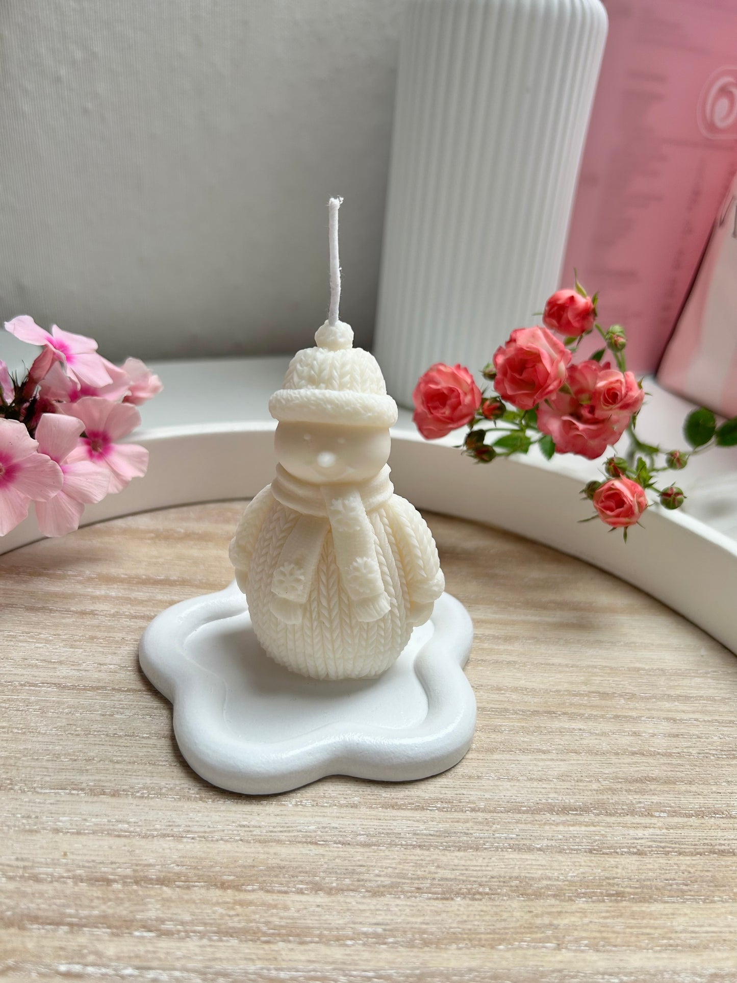 Aesthetic Kerze "Schneemann"