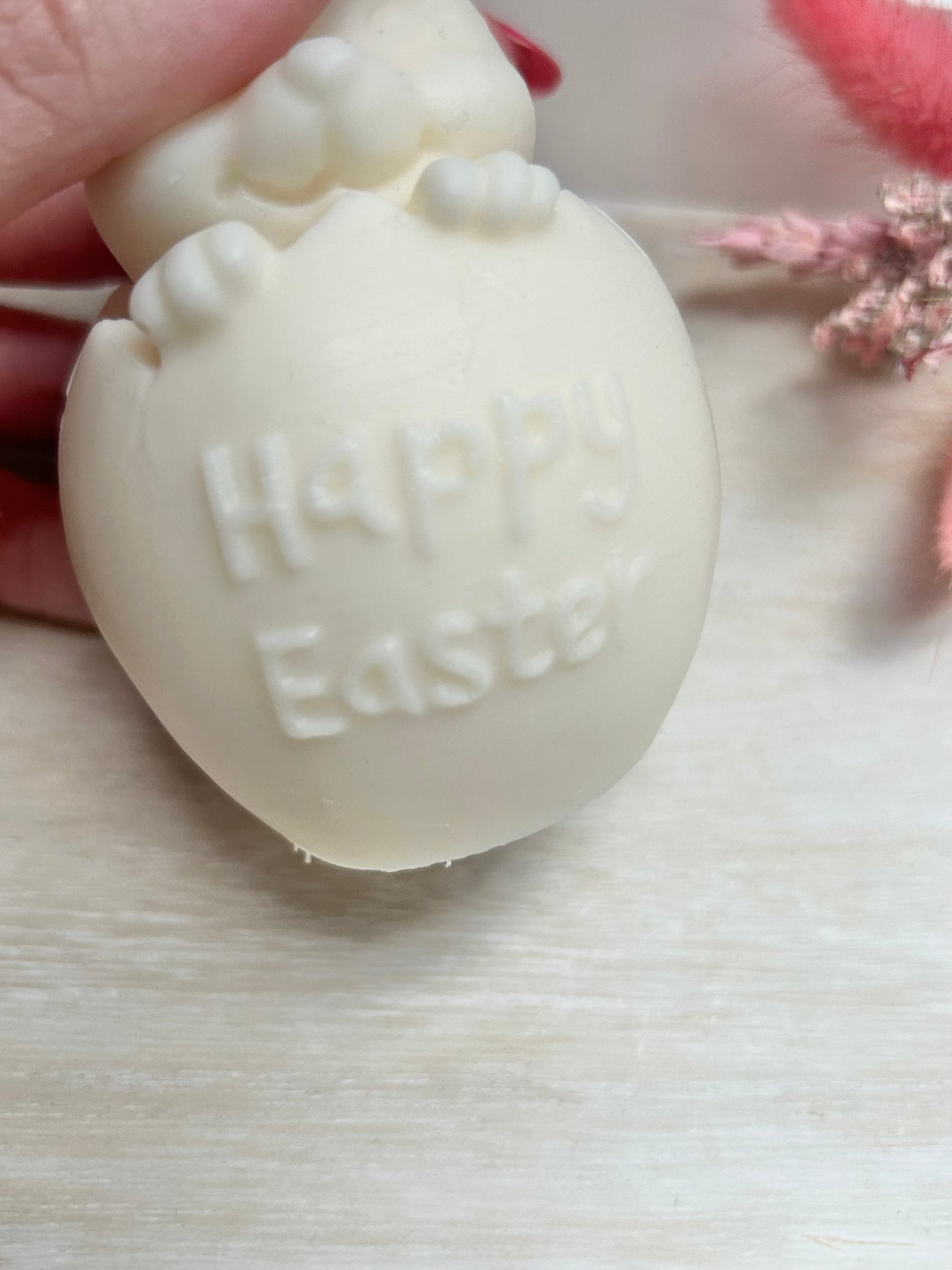 Aesthetic Kerze "Happy Easter Hase"