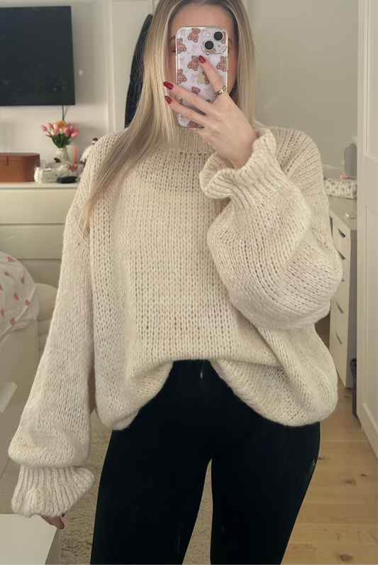 Strickpullover Trompetenärmel "Alina"
