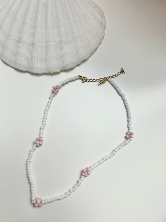 Classy Halskette "Blume" rosa