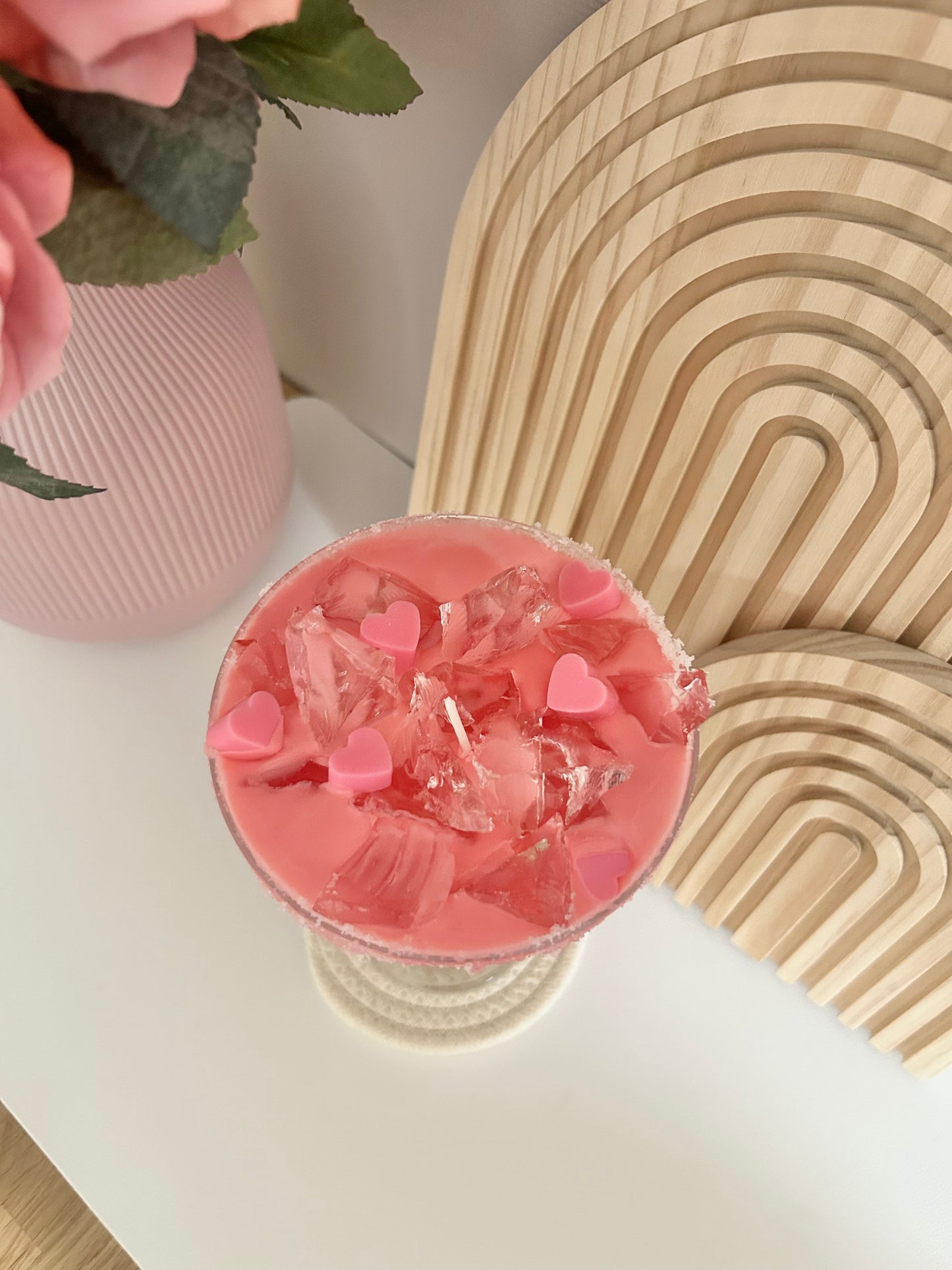 Aesthetic Cocktail Kerze "Pink Lover"