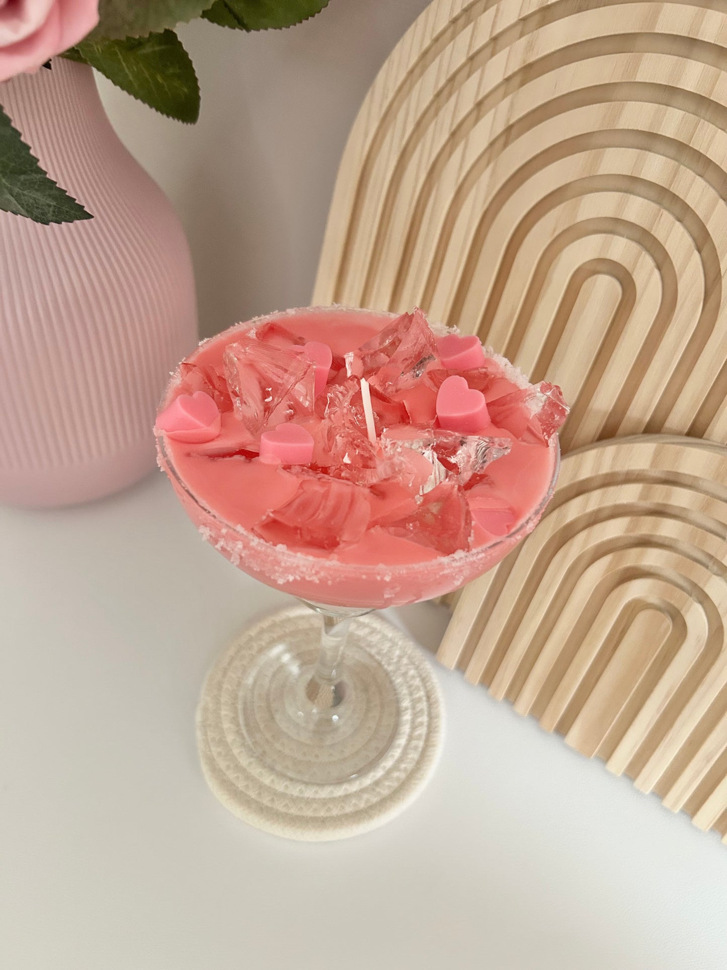 Aesthetic Cocktail Kerze "Pink Lover"