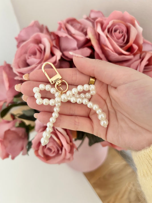 Taschenanhänger "Pearl Bow"