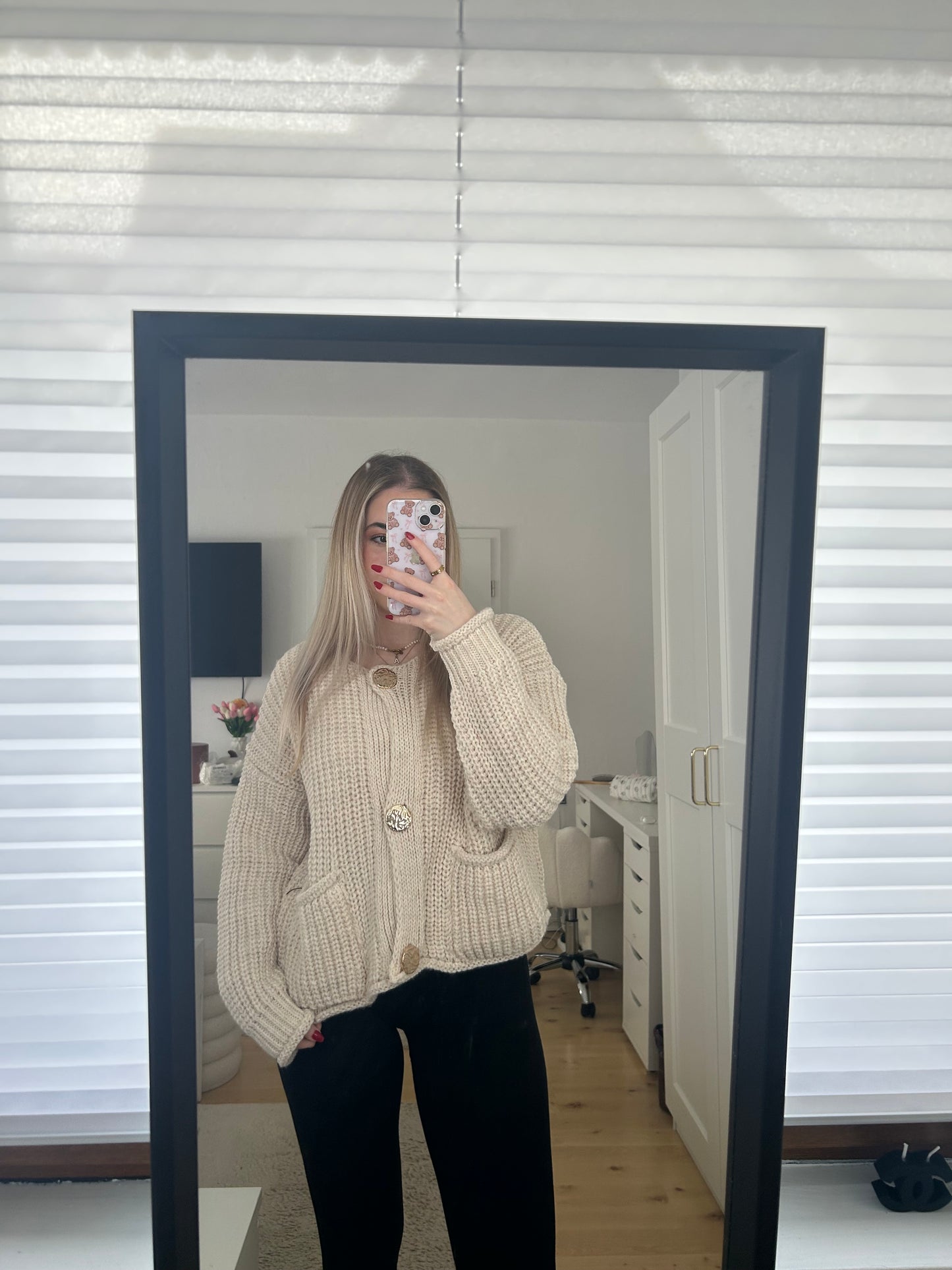 Grobe Strickjacke "Olivia"